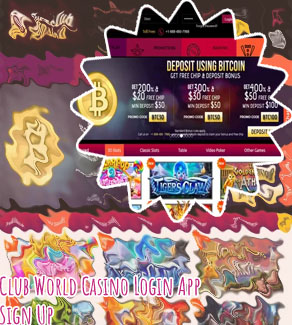 Club world casino coupon code no deposit